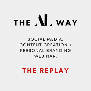 Social Media. Content Creation. Personal Branding. WEBINAR REPLAY.