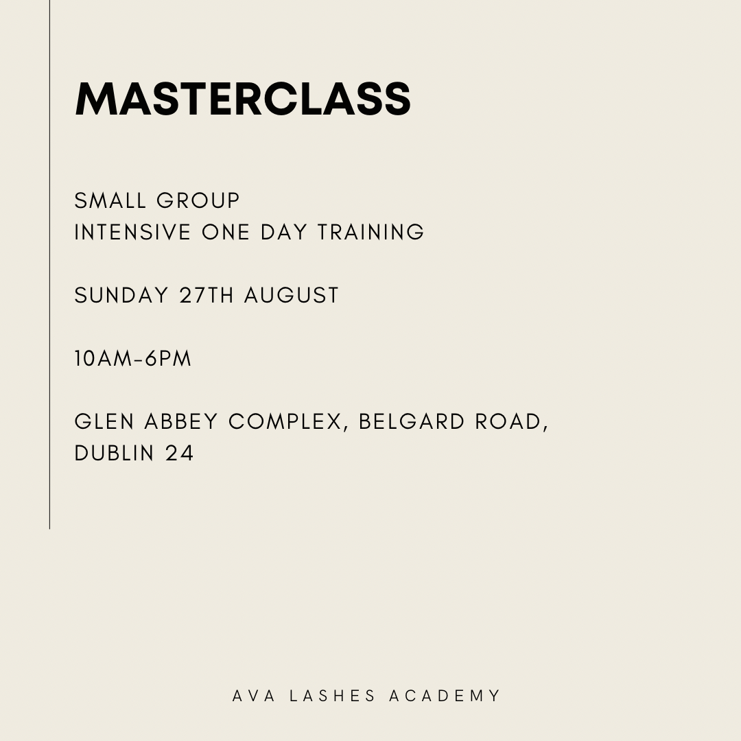 Wispy Lash Masterclass August 27th 2023 Dublin Ireland