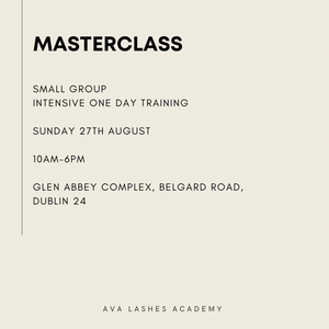 Wispy Lash Masterclass August 27th 2023 Dublin Ireland